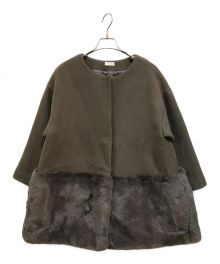 em.（エムドット）の古着「Eco Fur Coat エコファーコート」｜グレー