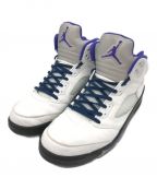 NIKEナイキ）の古着「AIR JORDAN 5 RETRO」｜WHITE/DARK CONCORD-B