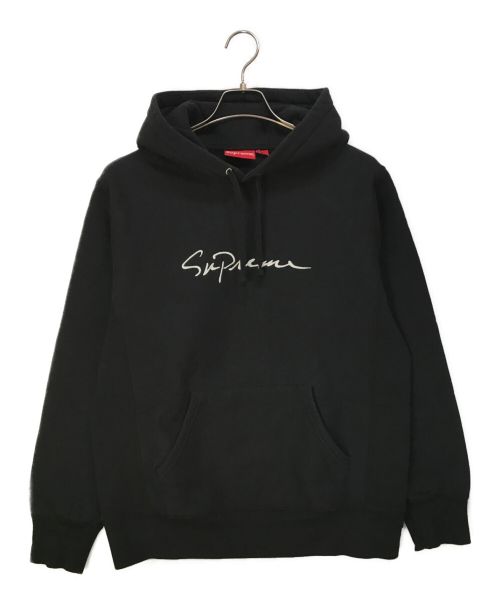 SUPREME（シュプリーム）SUPREME (シュプリーム) Classic Script Hooded Sweatshirt ブラック サイズ:Mの古着・服飾アイテム