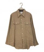 MADISON BLUEマディソンブルー）の古着「HAMPTON LINEN SHIRT」｜ベージュ