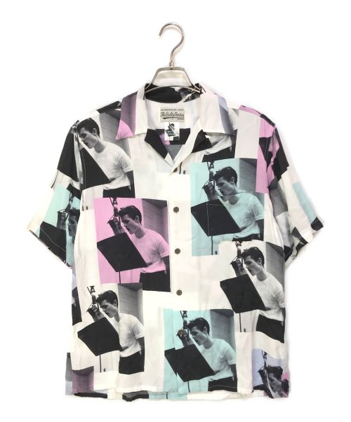 WACKO MARIA（ワコマリア）WACKO MARIA (ワコマリア) CHET BAKER (チェット ベイカー) S/S HAWAIIAN SHIRT TYPE 2 ホワイト×ブルー×ピンク サイズ:Mの古着・服飾アイテム