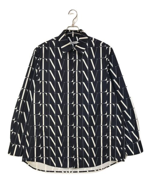 VALENTINO（ヴァレンティノ）VALENTINO (ヴァレンティノ) Long-Sleeved Shirt ネイビー サイズ:44の古着・服飾アイテム