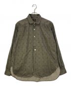 Needlesニードルズ）の古着「ROUND COLLAR EDW SHIRT」｜カーキ