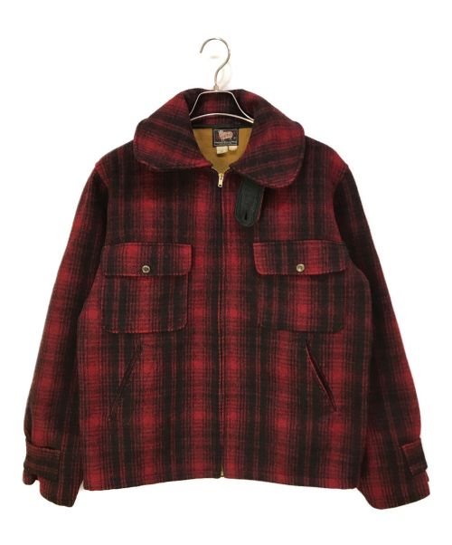 WOOLRICH（ウールリッチ）WOOLRICH (ウールリッチ) ハンティングジャケット レッド サイズ:40の古着・服飾アイテム