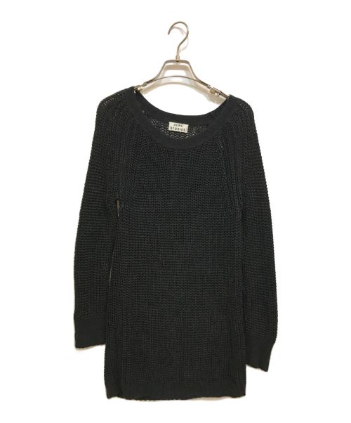 Acne studios（アクネ ストゥディオス）Acne studios (アクネ ストゥディオス) Linen Sweater ブラック サイズ:XSの古着・服飾アイテム