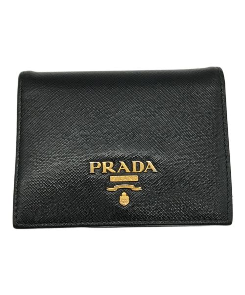 PRADA（プラダ）PRADA (プラダ) 2つ折り財布 ブラック サイズ:-の古着・服飾アイテム