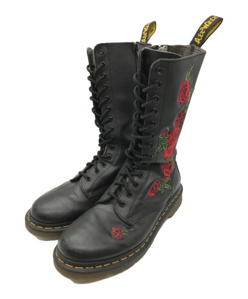 Dr.Martens（ドクターマーチン）Dr.Martens (ドクターマーチン) 14ホールブーツ ブラック サイズ:UK 7の古着・服飾アイテム