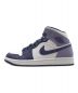 NIKE (ナイキ) AIR JORDAN 1 MID ホワイト×パープル サイズ:255：13000円