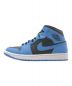 NIKE (ナイキ) AIR JORDAN 1 MID UNIVERSITY BLUE/BLAC サイズ:275：12000円