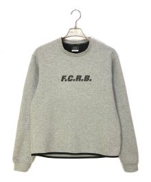 F.C.R.B.（エフシーアールビー）の古着「SLEEVE LOGO CREW NECK TOP」｜グレー