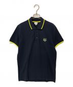 KENZOケンゾー）の古着「K-FIT TIGER CREST POLO SHIRT」｜ブルー