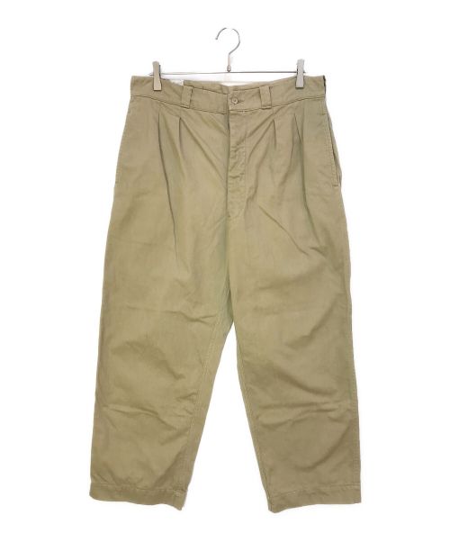 French Army（フランス軍）French Army (フランス軍) M-52 CHINO TROUSERS ベージュ サイズ:15の古着・服飾アイテム