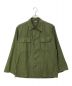 US ARMY（ユーエスアーミー）の古着「1st コットンサテンシャツ」｜グリーン