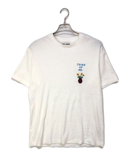 TTT MSW（ティー）TTT MSW (ティー) 刺繍デザインTシャツ ホワイト サイズ:Mの古着・服飾アイテム
