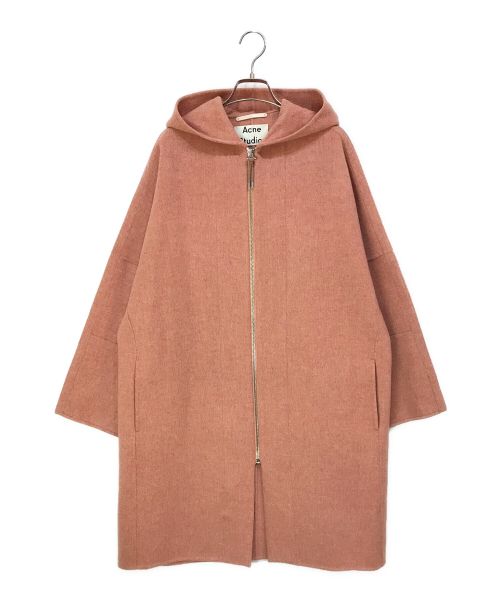 Acne studios（アクネ ストゥディオス）Acne studios (アクネ ストゥディオス) フーデッドコート ピンク サイズ:36の古着・服飾アイテム