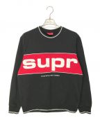 SUPREMEシュプリーム）の古着「Piping Crewneck」｜ブラック