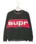 SUPREME（シュプリーム）の古着「Piping Crewneck」｜ブラック