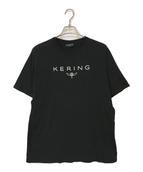 BALENCIAGA（バレンシアガ）BALENCIAGA (バレンシアガ) ケリングプリントクルーネックTシャツ ブラック サイズ:Mの古着・服飾アイテム