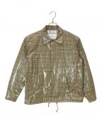 DAIRIKUダイリク）の古着「LAMINATING CHECK COACH JACKET」｜ベージュ