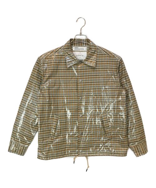 DAIRIKU（ダイリク）DAIRIKU (ダイリク) LAMINATING CHECK COACH JACKET ベージュ サイズ:Freeの古着・服飾アイテム