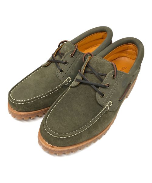 Timberland（ティンバーランド）Timberland (ティンバーランド) AUTHENTICS 3EYE LUG / モカシンシューズ ダークグリーン サイズ:26.0の古着・服飾アイテム