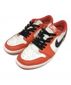 NIKEナイキ）の古着「AIR JORDAN 1 LOW OG」｜ホワイト×オレンジ