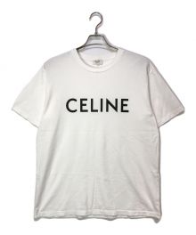 CELINE（セリーヌ）の古着「スクリーンプリント入り ルーズTシャツ」｜ホワイト