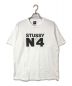 stussy（ステューシー）の古着「N4ロゴ プリントTシャツ」｜ホワイト