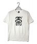 stussy（ステューシー）の古着「STU ロゴプリントTシャツ」｜ホワイト