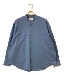 KANEMASA（カネマサ）の古着「バンドカラーシャツ」｜ブルー