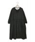 nest Robe (ネストローブ) UpcycleLino バックVネックレースギャザーワンピース ブラック サイズ:F：25000円