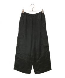 L'appartement（アパルトモン）の古着「Drape Satin Cargo Pants」｜ブラック