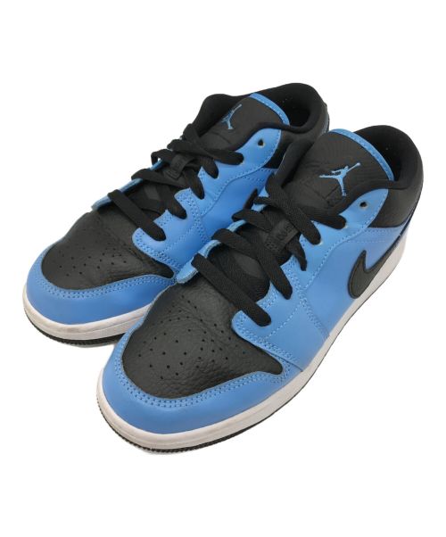 NIKE（ナイキ）NIKE (ナイキ) AIR JORDAN 1 LOW GS ローカットスニーカー ブラック×スカイブルー サイズ:US6.5Yの古着・服飾アイテム