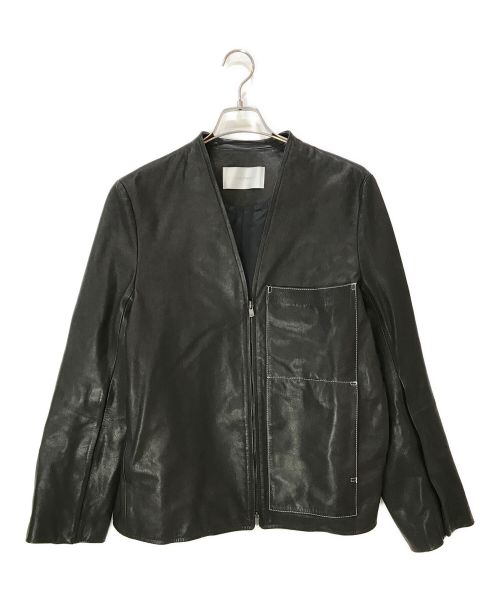 PRASTHANA（プラスターナ）PRASTHANA (プラスターナ) LC1 Leather Blouson ブラック サイズ:1(M)の古着・服飾アイテム