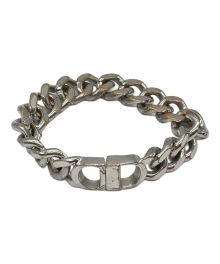 Christian Dior（クリスチャン ディオール）の古着「CD Icon Chain Link Bracelet」｜シルバー