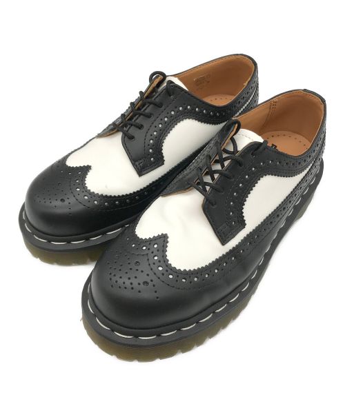 Dr.Martens（ドクターマーチン）Dr.Martens (ドクターマーチン) 3989 BEX ブローグ シューズ ブラック×ホワイト サイズ:UK4の古着・服飾アイテム