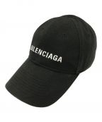 BALENCIAGAバレンシアガ）の古着「ロゴ刺繍 ベースボールキャップ」｜ブラック