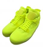 NIKEナイキ）の古着「AIR JORDAN 4 RETRO FLYKNIT スニーカー」｜VOLT/VOLT-VOLT-BLACK