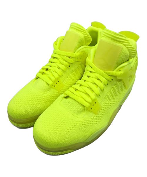 NIKE（ナイキ）NIKE (ナイキ) AIR JORDAN 4 RETRO FLYKNIT スニーカー VOLT/VOLT-VOLT-BLACK サイズ:US10.5の古着・服飾アイテム