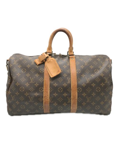 LOUIS VUITTON（ルイ ヴィトン）LOUIS VUITTON (ルイ ヴィトン) キーポル バンドリエール 45 トラベルバッグ ブラウン サイズ:-の古着・服飾アイテム