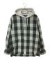 DESCENDANT（ディセンダント）の古着「SPICOLI HOODED LS SHIRT シャツ」｜ブラック×グレー