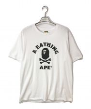 A BATHING APE (アベイシングエイプ) プリントTシャツ ホワイト サイズ:XL