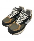 NEW BALANCEニューバランス）の古着「NEW BALANCE M990BB3/ローカットスニーカー」｜ブラック×ブラウン