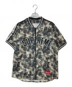 SUPREMEシュプリーム）の古着「21AW kanji zip up baseball jersey」｜ブラック×ブラウン