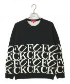 SUPREMEシュプリーム）の古着「20AW FUCK SWEATER ニット」｜ホワイト×ブラック