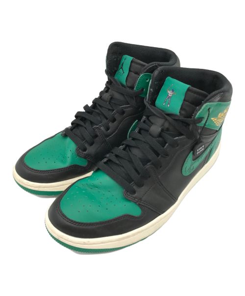 NIKE（ナイキ）NIKE (ナイキ) Eastside Golf (イーストサイド ゴルフ) AIR JORDAN 1 HIGH GOLF/ハイカットスニーカー グリーン×ブラック サイズ:US9の古着・服飾アイテム