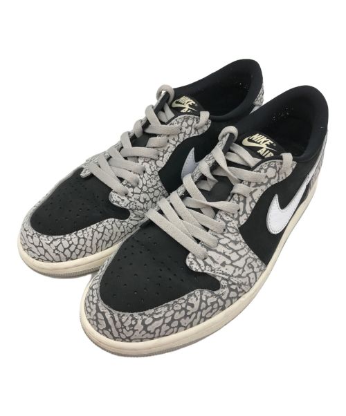 NIKE（ナイキ）NIKE (ナイキ) AIR JORDAN 1 LOW OG/ローカットスニーカー ブラック×グレー サイズ:US9.5の古着・服飾アイテム