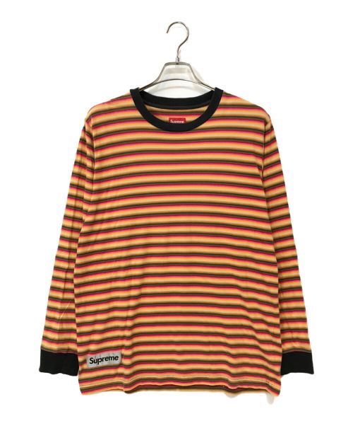 SUPREME（シュプリーム）SUPREME (シュプリーム) 17SS Multi Stripe Reflective Patch L/S Top マルチカラー サイズ:Lの古着・服飾アイテム