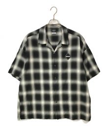 F.C.Real Bristol（エフシーレアルブリストル）の古着「BIG LOGO S/S BAGGY SHIRT」｜ブラック