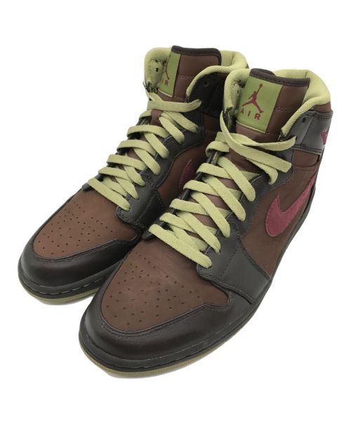 NIKE（ナイキ）NIKE (ナイキ) AIR JORDAN 1 RETRO HIGH ハイカットスニーカー VLVT BRWN/DP GRNT-DRK SG-LT-CH サイズ:US10.5の古着・服飾アイテム